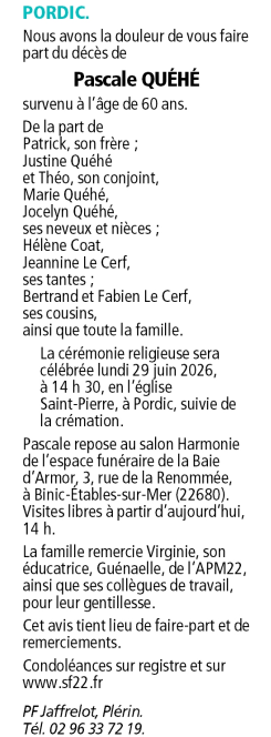 Avis de décès